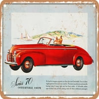 Metalni znak - Oldsmobile Series Convertibilni Coupe Vintage AD - Vintage Rusty Look