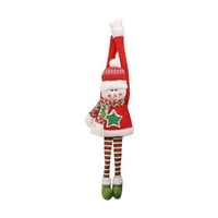 Božićna plišana lutka Santa Claus Snjegović viseći igračke ukrase za stablo za odmor za prazničnu zabavu