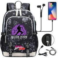 Bzdaisy Titan Slayer ruksak - Multi-džep, USB punjenje, 15 '' prijenosni pretinac za prijenos unise za djecu Teen