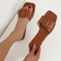 Ženske dame modne casual čvrste platforme otvorenih noktiju Sandale cipele na plaži Crne 6.32565