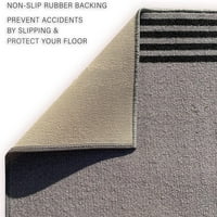 Custom Runner prostirka za hodnike obrubljene dizajn sive boje ili široko po vašoj dužini Izbor otporan