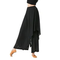 Puawkoer ženske ležerne hlače Klasične plesne pantalone široke nogu duge hlače gimnastična praksa vježbe