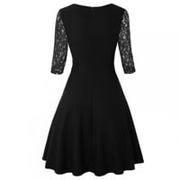 Haljine za žene Svečane ljetne haljine za ženska haljina modne rukave crna čipka tunika DRESS BUSING