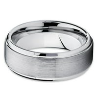 Tungsten vjenčani bend srebrni tungsten prsten volfram karbidne trake volfram prsten za muškarce žene