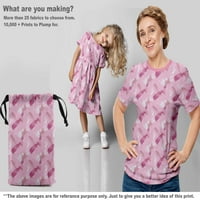 Onuone Rayon Light Pink Tkanine apstrakte tkanina za šivanje tiskane ploče od dvorišta pored dvorišta