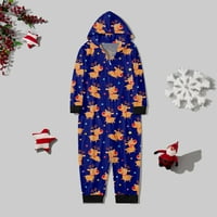 Coopserbil jesen zima sretan Božić Family Family Božićni pidžami Onesie ženske organske pamučne božićne