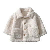 fwwitlyh djevojkeOouterske jakne i kaput djevojke zimske kapute veličine djevojaka dugih rukava zimska solidna boja kaput jakna topla odjeća Dječja kaput veličine 5