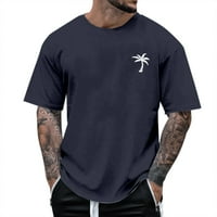 Golf majice za muškarce muško ljetno plaže Little Tree Print T Majica Bluza Kratki rukav O izrez Tors