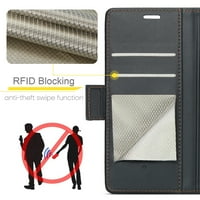 Mantto novčanik za iPhone pro max, [RFID Blokiranje] [Slotovi kartica] [Kickstand] Premium PU kožni