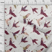 Onuone Rayon Dark Magenta Tkanina Azijska Japanska opsega za quilling ptica Ispiši šivanje tkanine sa dvorištem širom