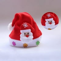 Seyurigaoka božićni šešir, plišane kugle snježne pahulje Dekor crvene kapice kostim