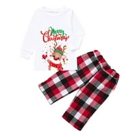 Božićne pidžame Podudaranje porodice Pajama Set tiskane košulje PJ za žene Muška djeca Dječja djevojka
