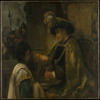 Pilat pranje ruku za poster Ispis po stilu Rembrandt
