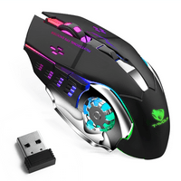Punjivi bežični Bluetooth miš višestruki uređaj sa DPI opcijama, ergonomski optički prenosivi tihi miš za Toshiba Extat Pure Purple Crno