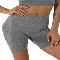 Dame joga kratke hlače Visoko struk vježbajte kratke hlače Tummy Control Tajice Stretchy dno Sportske