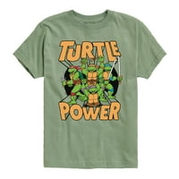 Tinejdžer Mutant Ninja kornjače - snaga kornjače - grafička majica kratkih rukava za malinu i mlade