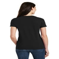 - Ženska majica s kratkim rukavima V-izrez, do žena veličine 3xl - rak pluća