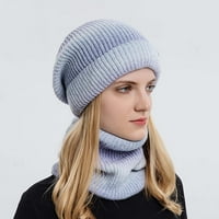 Šeširi za ženskom čišćenju jesen zimski gradijent boja vuneni šešir zadebljani topli uho Zaštita od
