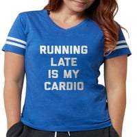 Cafepress - kasno trčanje je moj kardio - ženska fudbalska majica