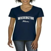 Normalno je dosadno - Ženska majica s kratkim rukavima V-izrez, do žena veličine 3xl - Washington mama
