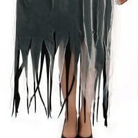 Ženska gotička haljina koktel dress cocktail formalno Halloween punk hipi haljine Cosplay Halloween Uloga igrati jednolivna haljina haljina haljina scenara V-izrez Haljina tamno siva xl