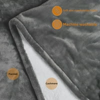 Plaid Electric Grijani šal, prekrivač od runa nosiv grijani pokrivač sa zatvaračem Comfy Poncho omotač
