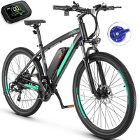 Funcid Electric Bicikl, električni bicikl za odrasle 27.5 Ebike 500W Električni bicikli, 19,8mph Električni brdski bicikl, 48V 104Ah baterija, vilica za ovjes za zaključavanje, shimano brzina, LCD ekran