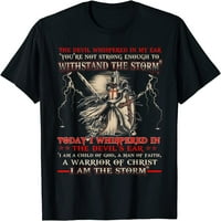 Vitez templar Ja sam oluja za muškarce Kristom poklon majica