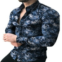 Voguele muškarci bluza s majicama dolje majice dugi rukavi za dugi rukav Travel Tunic Majica casual