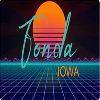 Fonda Iowa Frižider Magnet Retro Neon Dizajn