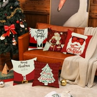 Božićni jastuk navlake Santa Claus jastučnice za snjegović jastuci za bacanje navlake veseli božićni