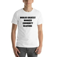 Najveća svjetski menadžer Zajednički odnosi kratki rukav pamučna majica majica po nedefiniranim poklonima