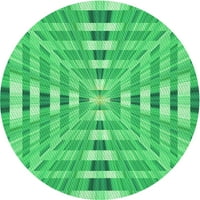 Ahgly Company Machine Persing u zatvorenom krugu tranzicijske neon zelene prostirke, 8 'okruglo