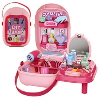 Korisnički set mini porodica postavljen pretvornik Play igračka set za dječji komplet kofera, božićni pokloni za djecu
