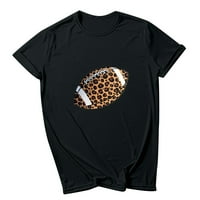 FESFESFES Fashion ženski vrhovi okrugli vrat kratki rukav Ispis Ležerne prilike majica Pulover bluza