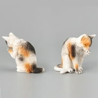 Tangnade Slatka mačka životinjski model igračke figurice Model Ornament igračke