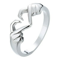 Do 65% popusta na AMLBB prstenove za žene djevojke europske i američke romantične ruke od srčanih prstena