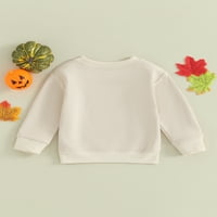 Qinghua novorođenčad dječja dječaka Dječak Halloween dukserica bundeve print dugih rukava pulover na