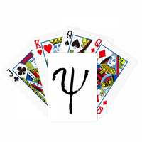 Grčka abeceda Psi Black Poker igrati čarobnu karticu za zabavnu ploču