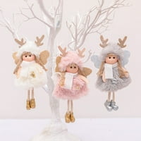 Božićni anđeo plišani lutka Privjesak Xmas Drvo viseći ukrasi Party Decoration