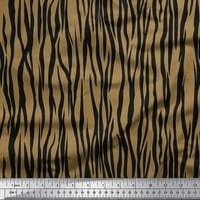 Soimoi smeđa pamučna kambrična tkanina divlji životinjski kožni otisak šivanja tkanine BTY wide