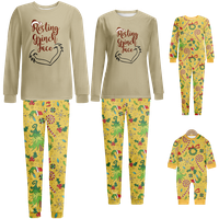 Pogodno obiteljski božićni pidžami za spavanje za spavanje Božićne veličine otiska djece-kućne ljubimce-kućne ljubimce 2-komada i hlače BodySuits pidžami set