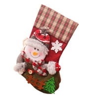 Božićne čarape Santa Snowman Reindeer Božićni ukrasi Dobavljači i djeci Pokloni Xmas SOCKS Lik za kamin Viseća sezona Party Decor Božićni pokloni na klirensu