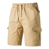 Cuoff Hlače Muški povremeni kratke kratke hlače Ležerne prilike Moda Jogging Solid Color Multi džepne