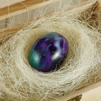 Atopoleler Lava Dragon Egg Fire Pocket DRAGON, blistavi zmaj Crystal Prozirni zmaj jaje, ručno radno smola Skulptura vatrenog džepa leteći zmaj suvenir