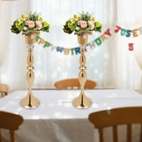 Zlatni cvjetni štand vjenčani vasini stalak 29.1 '' visoki referentni dekor za zabavu