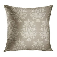 Smeđa antikva cvjetna damask barokna tepih klasična krivulja elegantan jastučni jastučni jastuk