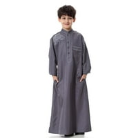 Dječja odjeća Borniu, dječaci Srednje muslimanske čiste modne haljine i dugi topcoats udoban klirens bluzu