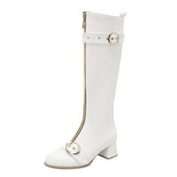 FVWitlyh koljena High Boots Ženska čizme visoke platforme koljena za žene Modne ženske cipele Britanske