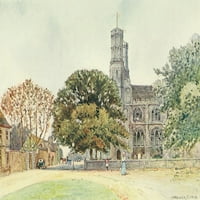 Velika opatija Engleske Thorney opatija za plakat Print Warwick Goble